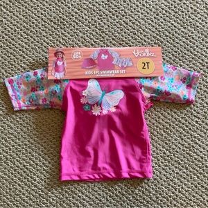 NWT Toddler Girl 3 Piece Swim Set